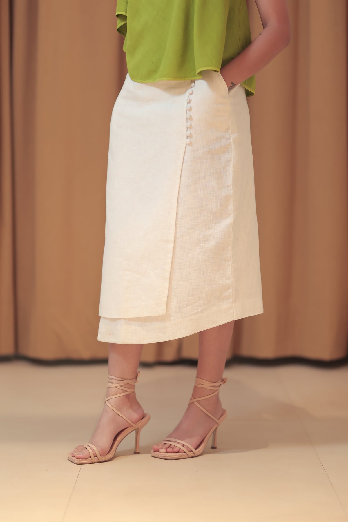 Linen Long Skirt